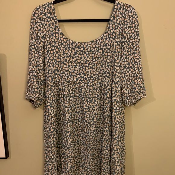 American Eagle Puff Sleeve Floral Babydoll Dress - Picture 3 of 5
